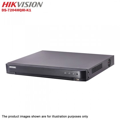 Hikvision Turbo HD 4 Channel CCTV DVR DS-7204HQHI-K1 + Hikvision 1MP 720P Bullet Camera DS-2CE16C0T-IRP & Dome Camera DS-2CE56C0T-IRP + 1TB Toshiba 7200 CCTV HDD
