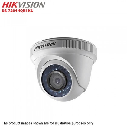 Hikvision Turbo HD 4 Channel CCTV DVR DS-7204HQHI-K1 + Hikvision 1MP 720P Bullet Camera DS-2CE16C0T-IRP & Dome Camera DS-2CE56C0T-IRP + 1TB Toshiba 7200 CCTV HDD
