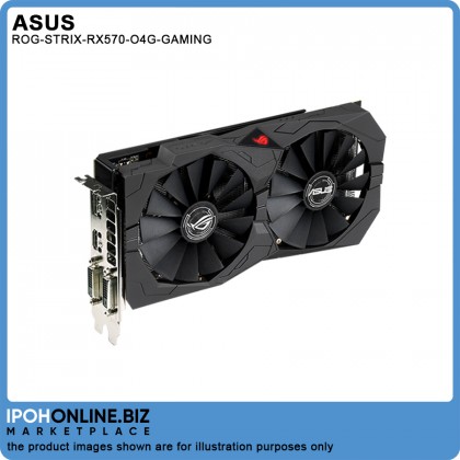 Asus Strix Radeon RX 570 4GB GDDR5 OC Edition DVI HDMI With Aura Sync Gaming Mining Graphics Card ROG-STRIX-RX570-O4G-GAMING Asus Strix Radeon RX 570 4GB GDDR5 OC Edition DVI HDMI With Aura Sync Gaming Mining Graphics Card ROG-STRIX-RX570-O4G-GAMING