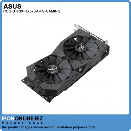 Asus Strix Radeon RX 570 4GB GDDR5 OC Edition DVI HDMI With Aura Sync Gaming Mining Graphics Card ROG-STRIX-RX570-O4G-GAMING Asus Strix Radeon RX 570 4GB GDDR5 OC Edition DVI HDMI With Aura Sync Gaming Mining Graphics Card ROG-STRIX-RX570-O4G-GAMING