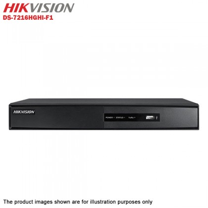 Hikvision Turbo HD 16 Channel CCTV DVR DS-7216HGHI-F1 + Hikvision 1MP 720P Outdoor IR Bullet Camera DS-2CE16C0T-IRP + 3TB Seagate Skyhawk CCTV HDD