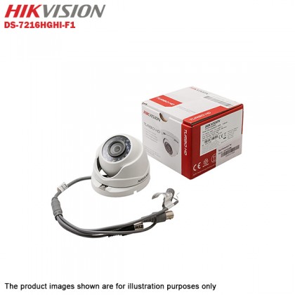 Hikvision Turbo HD 16 Channel CCTV DVR DS-7216HGHI-F1 + Hikvision 1MP 720P Indoor IR Dome Camera DS-2CE56C0T-IRP + 3TB WD Purple CCTV HDD