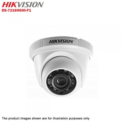 Hikvision Turbo HD 16 Channel CCTV DVR DS-7216HGHI-F1 + Hikvision 1MP 720P Indoor IR Dome Camera DS-2CE56C0T-IRP + 3TB WD Purple CCTV HDD