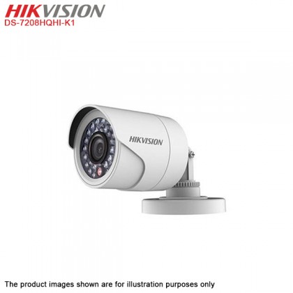Hikvision Turbo HD 8 Channel CCTV DVR DS-7208HQHI-K1 + Hikvision 1MP 720P Bullet Camera DS-2CE16C0T-IRP & Dome Camera DS-2CE56C0T-IRP + 1TB Seagate Skyhawk CCTV HDD