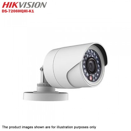 Hikvision Turbo HD 8 Channel CCTV DVR DS-7208HQHI-K1 + Hikvision 1MP 720P Outdoor IR Bullet Camera DS-2CE16C0T-IRP + 1TB Seagate Skyhawk CCTV HDD