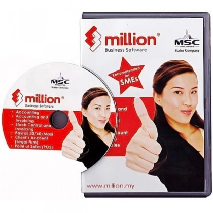 Million Accounting Software Installation CD - Account + Stock Control Million Accounting Software Installation CD - Account + Stock Control