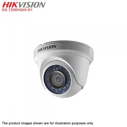 Hikvision Turbo HD 8 Channel CCTV DVR DS-7208HQHI-K1 + Hikvision 1MP 720P Indoor IR Dome Camera  DS-2CE56C0T-IRP + 1TB Toshiba CCTV HDD