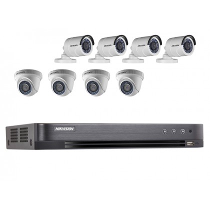 Hikvision Turbo HD 8 Channel CCTV DVR DS-7208HQHI-K1 + Hikvision 2MP 1080P Outdoor IR Bullet Camera DS-2CE16D0T-IR & Indoor IR Dome Camera DS-2CE56D0T-IR Hikvision Turbo HD 8 Channel CCTV DVR DS-7208HQHI-K1 + Hikvision 2MP 1080P Outdoor IR Bullet Camera DS-2CE16D0T-IR & Indoor IR Dome Camera DS-2CE56D0T-IR