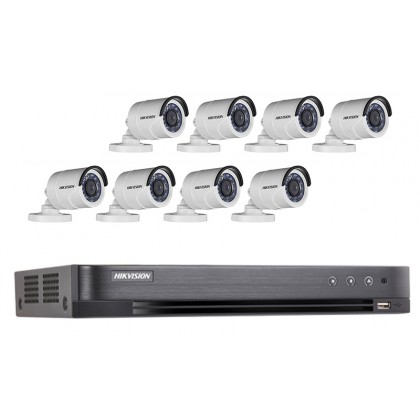 Hikvision Turbo HD 8 Channel CCTV DVR DS-7208HQHI-K1 + Hikvision 2MP 1080P Outdoor IR Bullet Camera DS-2CE16D0T-IR Hikvision Turbo HD 8 Channel CCTV DVR DS-7208HQHI-K1 + Hikvision 2MP 1080P Outdoor IR Bullet Camera DS-2CE16D0T-IR