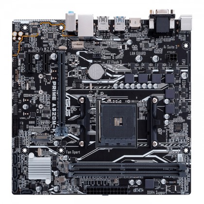Asus Prime A320M-K DDR4  A320 VGA HDMI MICRO ATX Motherboard + AMD Ryzen 3 2200G Unlocked 4 Core 3.5 GHz (3.7 GHz Turbo) AM4 Radeon RX Vega 8 Graphics Processor + Mystery Gift