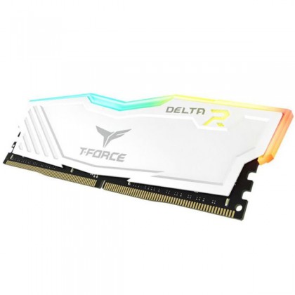 TeamGroup T-FORCE Delta RGB White 4GB DDR4 2666 UDIMM Desktop Gaming RAM TF4D44G2666HC15B01 TeamGroup T-FORCE Delta RGB White 4GB DDR4 2666 UDIMM Desktop Gaming RAM TF4D44G2666HC15B01