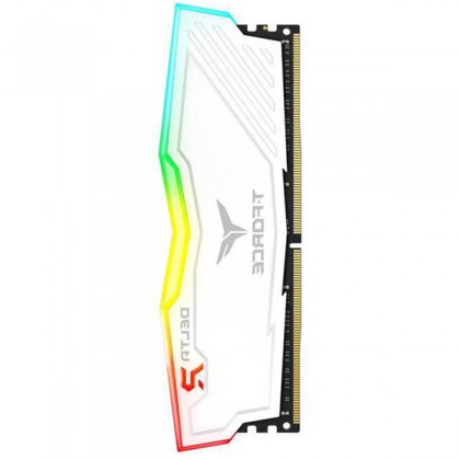 TeamGroup T-FORCE Delta RGB White 4GB DDR4 2666 UDIMM Desktop Gaming RAM TF4D44G2666HC15B01 TeamGroup T-FORCE Delta RGB White 4GB DDR4 2666 UDIMM Desktop Gaming RAM TF4D44G2666HC15B01