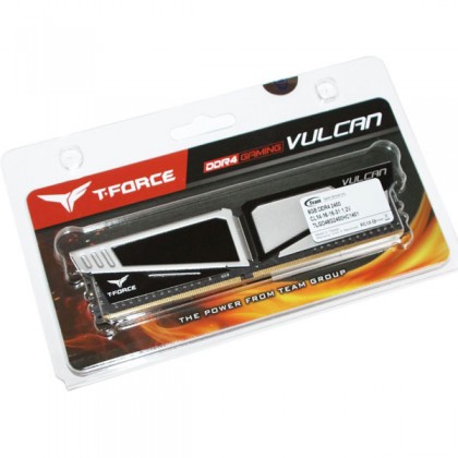 TeamGroup 8GB T-FORCE Vulcan Gray DDR4 2400 PC4 19200 UDIMM Desktop Gaming RAM TLGD48G2400HC1401 TeamGroup 8GB T-FORCE Vulcan Gray DDR4 2400 PC4 19200 UDIMM Desktop Gaming RAM TLGD48G2400HC1401
