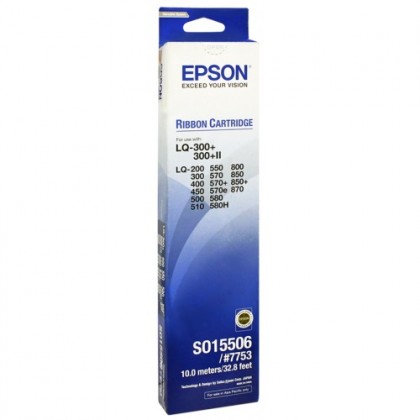 Epson LQ300+ / 300+ II S015506 Original Printer Ribbon Epson LQ300+ / 300+ II S015506 Original Printer Ribbon