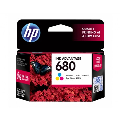 HP 680 Tri-Colour Original Ink Advantage Cartridges HP 680 Tri-Colour Original Ink Advantage Cartridges