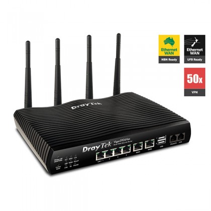 DrayTek Vigor2926Vac Series Dual WAN Load Balancing with VoIP function Gigabit VPN Firewall Wave 2 Wireless Router