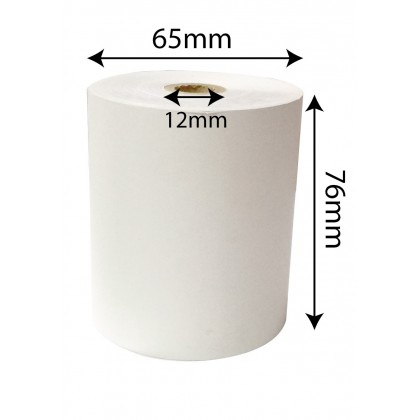 2ply NCR Dot Matrix Paper Roll For Receipt Printer - 76x65x12mm 2ply NCR Dot Matrix Paper Roll For Receipt Printer - 76x65x12mm