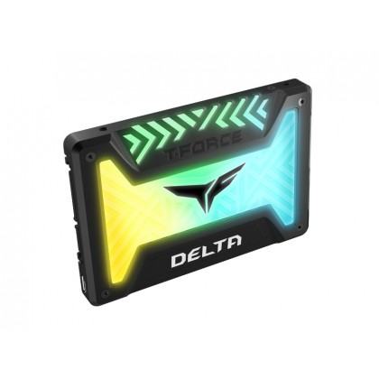 TeamGroup 500GB T-Force Delta RGB Lighting 2.5 inch SATA III Internal Solid State Drive SSD - T253TR500G3C313 TeamGroup 500GB T-Force Delta RGB Lighting 2.5 inch SATA III Internal Solid State Drive SSD - T253TR500G3C313