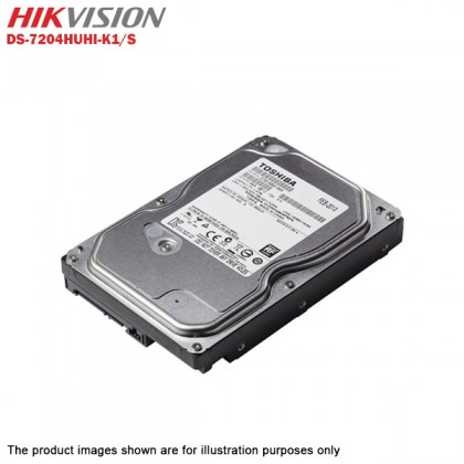 Hikvision DS-7204HUHI-K1/S Up To 5MP 4 Channel Turbo HD DVR + 1TB 7x24 CCTV HDD Hikvision DS-7204HUHI-K1/S Up To 5MP 4 Channel Turbo HD DVR + 1TB 7x24 CCTV HDD
