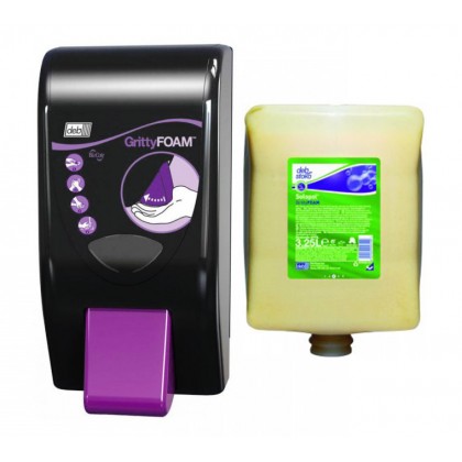 Deb GrittyFOAM Dispenser + Deb Stoko Solopol Gritty FOAM Heavy Duty Power Foam Hand Cleanser 3.25L - GPF3L Deb GrittyFOAM Dispenser + Deb Stoko Solopol Gritty FOAM Heavy Duty Power Foam Hand Cleanser 3.25L - GPF3L