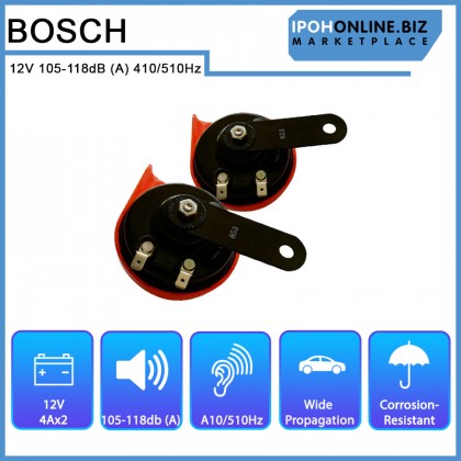 Bosch Evolution Klaksen Fanfare 12V BM Horn Set 0986 AH0 459 Bosch Evolution Klaksen Fanfare 12V BM Horn Set 0986 AH0 459