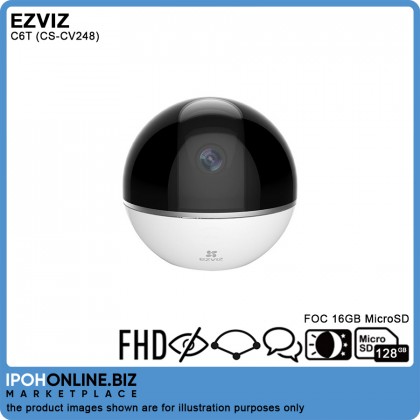 EZVIZ C6TC Full HD Indoor Wi-Fi Cloud Camera 360 Horizontal FOV 1080p With 2 Way Audio CS-CV248 - FOC 16GB Micro SD EZVIZ C6TC Full HD Indoor Wi-Fi Cloud Camera 360 Horizontal FOV 1080p With 2 Way Audio CS-CV248 - FOC 16GB Micro SD