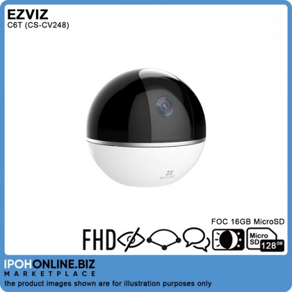 EZVIZ C6TC Full HD Indoor Wi-Fi Cloud Camera 360 Horizontal FOV 1080p With 2 Way Audio CS-CV248 - FOC 16GB Micro SD EZVIZ C6TC Full HD Indoor Wi-Fi Cloud Camera 360 Horizontal FOV 1080p With 2 Way Audio CS-CV248 - FOC 16GB Micro SD