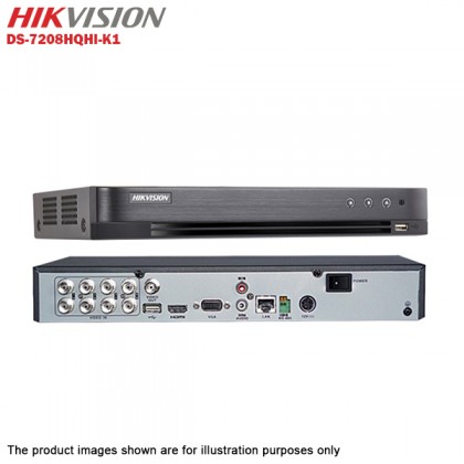 Hikvision Turbo HD 8 Channel CCTV DVR DS-7208HQHI-K1 + HIKVISION DS-2CE16D0T-IRF 2MP Turbo HD 1080P 4 in 1 TVI AHD CVI CVBS IR Bullet CCTV Camera + 1TB Toshiba CCTV HDD Hikvision Turbo HD 8 Channel CCTV DVR DS-7208HQHI-K1 + HIKVISION DS-2CE16D0T-IRF 2MP Turbo HD 1080P 4 in 1 TVI AHD CVI CVBS IR Bullet CCTV Camera + 1TB Toshiba CCTV HDD