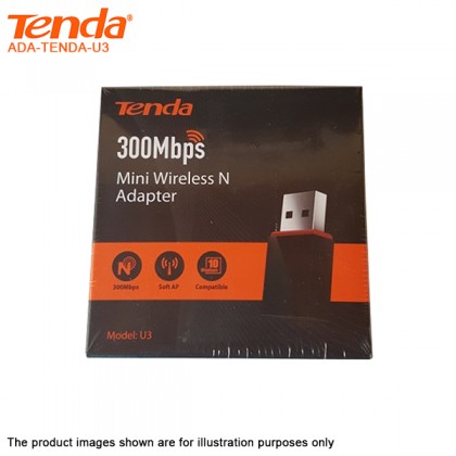 Tenda U3 300Mbps Mini Wireless N Adapter Tenda U3 300Mbps Mini Wireless N Adapter