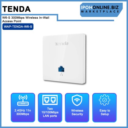 Tenda W6-S 300Mbps Wireless In-Wall Access Point Tenda W6-S 300Mbps Wireless In-Wall Access Point