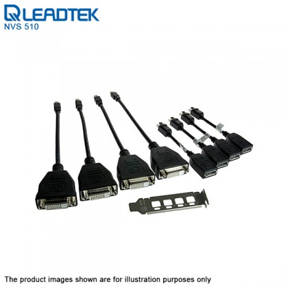 Leadtek NVIDIA NVS 510 2GB 4xDP Professional Graphic Card with Mosaic Technology