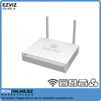Ezviz Vault Live 4 Channel FHD 1080p Wireless NVR With HDMI VGA Output CS-X5C-4 Ezviz Vault Live 4 Channel FHD 1080p Wireless NVR With HDMI VGA Output CS-X5C-4