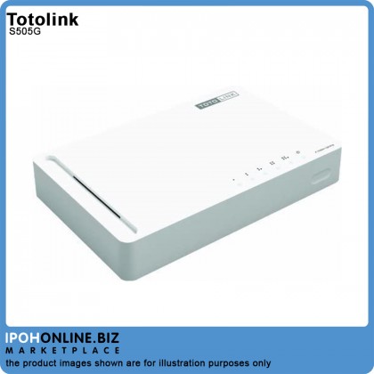 TOTOLINK S505G 5-Port Gigabit 1000Mbps Ethernet Switch TOTOLINK S505G 5-Port Gigabit 1000Mbps Ethernet Switch