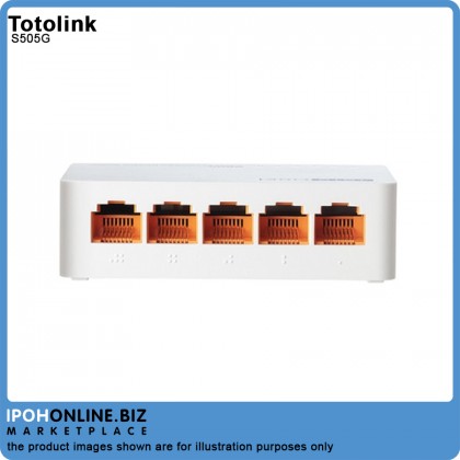 TOTOLINK S505G 5-Port Gigabit 1000Mbps Ethernet Switch TOTOLINK S505G 5-Port Gigabit 1000Mbps Ethernet Switch