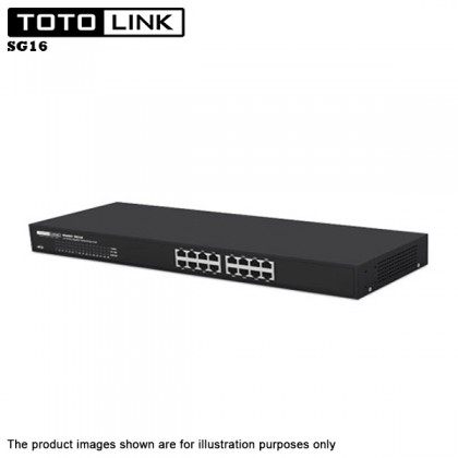 TOTOLINK SG16 16 Port 10/100/1000Mbps Smart High Performance Gigabit Network Switch TOTOLINK SG16 16 Port 10/100/1000Mbps Smart High Performance Gigabit Network Switch