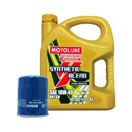 Proton New Saga BLM/FLX Persona Satria Gen2 - YOKOHAMA MOTOLUBE 10W-40 SN Semi Synthetic Engine Oil 4L + Bosch Oil Filter 0346 Proton New Saga BLM/FLX Persona Satria Gen2 - YOKOHAMA MOTOLUBE 10W-40 SN Semi Synthetic Engine Oil 4L + Bosch Oil Filter 0346
