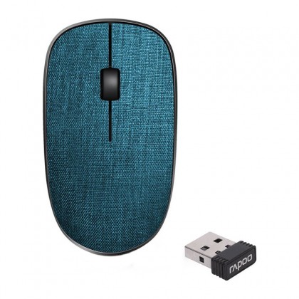 Rapoo 3510 Plus 2.4GHz Wireless Optical Fabric Mouse - Blue Rapoo 3510 Plus 2.4GHz Wireless Optical Fabric Mouse - Blue