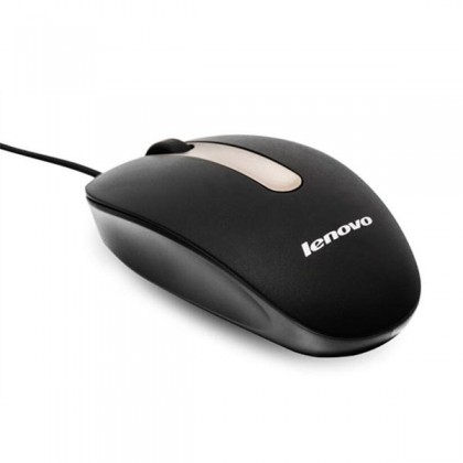 Lenovo M3803 1000 DPI USB Wired Optical Mouse - Black