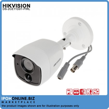 HIKVISION DS-2CE11D0T-PIRL 3.6mm 2MP PIR ALARM Fixed OUTDOOR EXIR Bullet CCTV Camera HIKVISION DS-2CE11D0T-PIRL 3.6mm 2MP PIR ALARM Fixed OUTDOOR EXIR Bullet CCTV Camera
