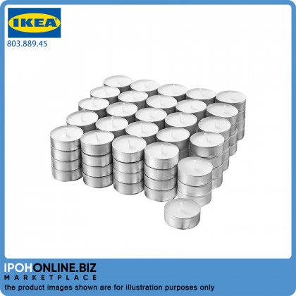 IKEA GLIMMA Unscented Tealight 38mm Candles 100 Pieces Burning Time 4 Hour IKEA GLIMMA Unscented Tealight 38mm Candles 100 Pieces Burning Time 4 Hour