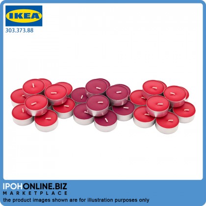 IKEA SINNLIG Scented Tealight Red Garden Berries 38mm Candles 30 Pieces Burning Time 4 Hour IKEA SINNLIG Scented Tealight Red Garden Berries 38mm Candles 30 Pieces Burning Time 4 Hour