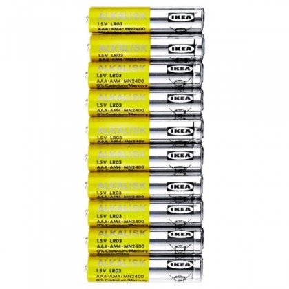 Lot De 8 Piles IKEA PLATTBOJ CR2032 Lithium - Réf. 802.911.56, Neuves Sous Blister