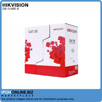 HIKVISION DS-1LN5E-S 305m SOLID-Bare Copper UTP CAT 5E Network Cable HIKVISION DS-1LN5E-S 305m SOLID-Bare Copper UTP CAT 5E Network Cable