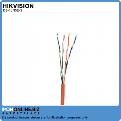 HIKVISION DS-1LN5E-S 305m SOLID-Bare Copper UTP CAT 5E Network Cable HIKVISION DS-1LN5E-S 305m SOLID-Bare Copper UTP CAT 5E Network Cable