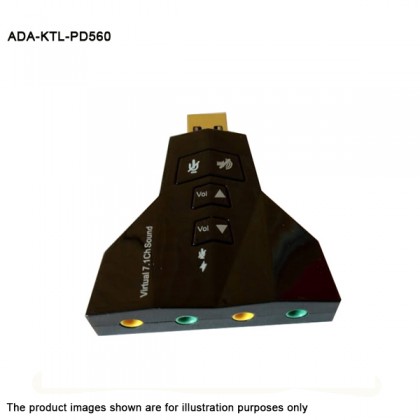 USB 2.0 Virtual 7.1 Channel Sound Adapter Double USB Microphone and Headset Xear 3D Audio Sound Card