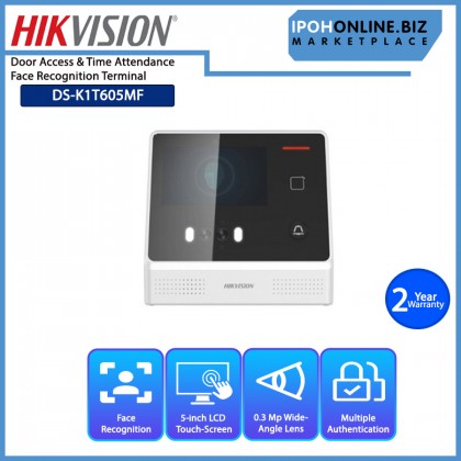 HIKVISION DS-K1T605MF Door Access & Time Attendance Face Recognition Terminal HIKVISION DS-K1T605MF Door Access & Time Attendance Face Recognition Terminal