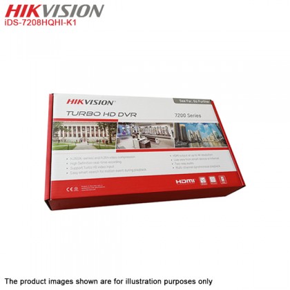 Hikvision ColorVu iDS-7208HQHI-K1/4S 8 Channel up to 4MP Turbo HD 5.0 TVI AHD CVI CVBS IP CCTV Acusense DVR Hikvision ColorVu iDS-7208HQHI-K1/4S 8 Channel up to 4MP Turbo HD 5.0 TVI AHD CVI CVBS IP CCTV Acusense DVR