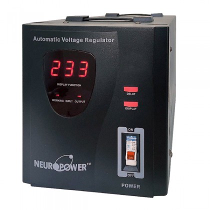 NeuroPower AVS-M2K0 2000VA Industrial Automatic Voltage Stabilizer Motorised AVS & AVR - British Socket NeuroPower AVS-M2K0 2000VA Industrial Automatic Voltage Stabilizer Motorised AVS & AVR - British Socket