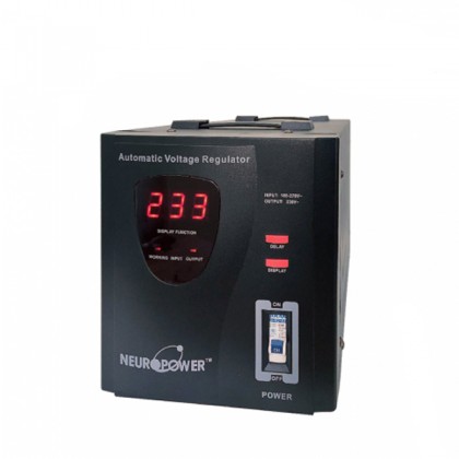 NeuroPower AVS-M3K0 3000VA Industrial Automatic Voltage Stabilizer Motorised AVS & AVR - British Socket + Hardwire Terminal NeuroPower AVS-M3K0 3000VA Industrial Automatic Voltage Stabilizer Motorised AVS & AVR - British Socket + Hardwire Terminal