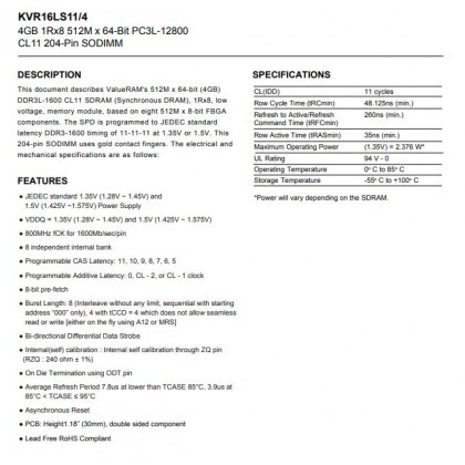 Biostar J3060NH Intel J3060 On Board VGA HDMI Mini ITX Motherboard + Kingston KVR16LS11/4 ValueRAM 4GB DDR3L 1600 SODIMM RAM set